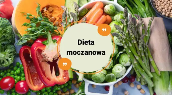 Tabela: Dieta moczanowa co jeść, czego unikać. Kolorowe warzywa: brokuły, papryka, dynia, marchew, szparagi, brukselka, pomidory, groszek.