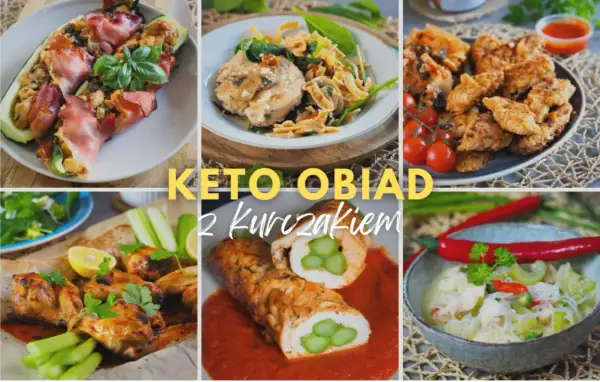 Keto obiady z kurczakiem: faszerowana cukinia, skrzydełka, rolada z szparagami i inne pyszne przepisy.